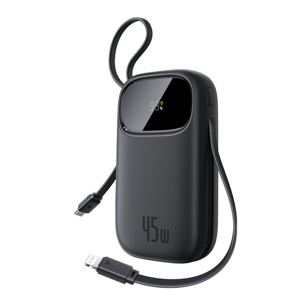 Baseus EnerFill FC31 Qpow 3 Digital Display Power Bank with USB-C+iP Cables 20000mAh 45W