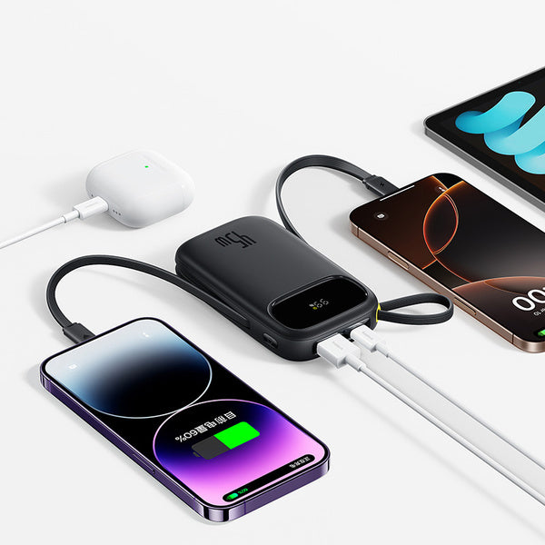 Baseus EnerFill FC31 Qpow 3 Digital Display Power Bank with USB-C+iP Cables 20000mAh 45W