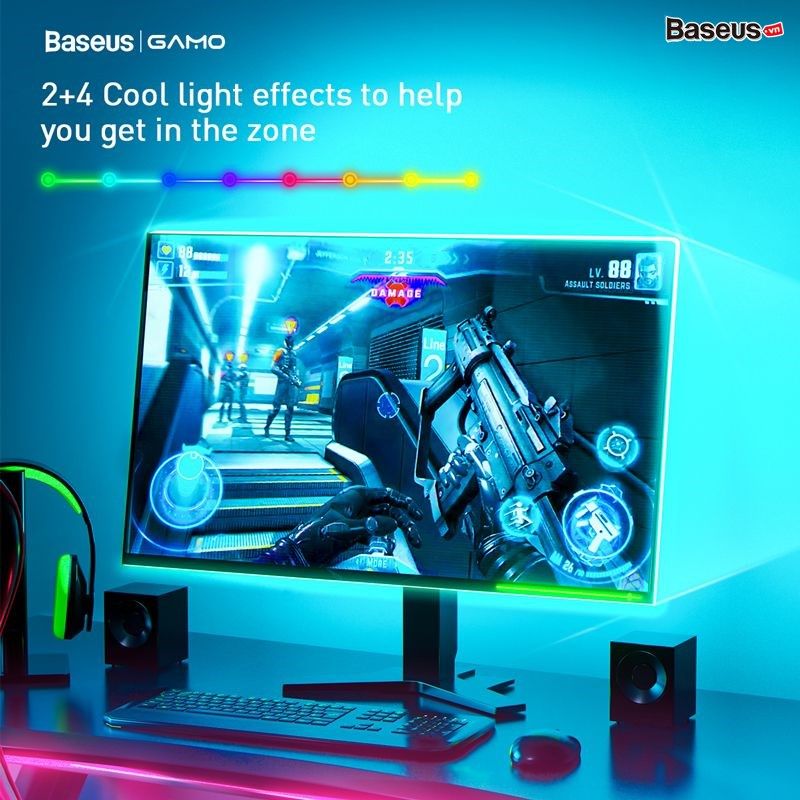 Baseus Gamo USB Colorful Electronic Sports Game Light Strip