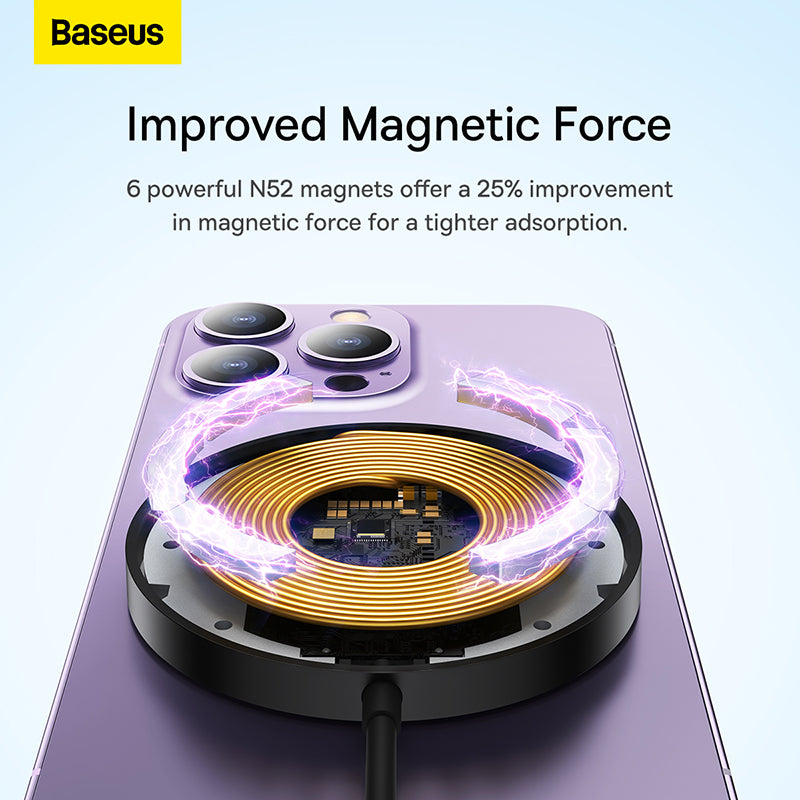 Baseus Simple Mini3 Magnetic Wireless Charger 15W