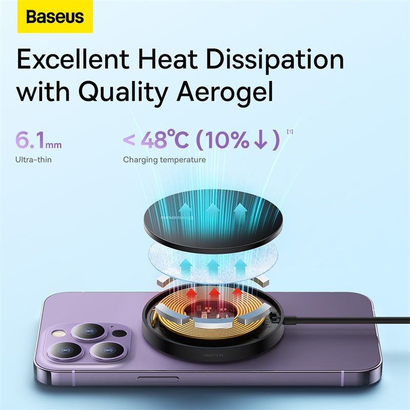 Baseus Simple Mini3 Magnetic Wireless Charger 15W