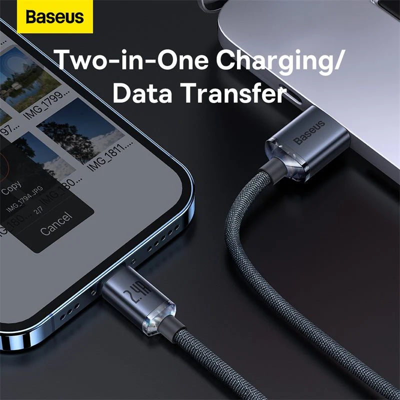 Baseus Crystal Shine Series Fast Charging Data Cable USB to iP 2.4A