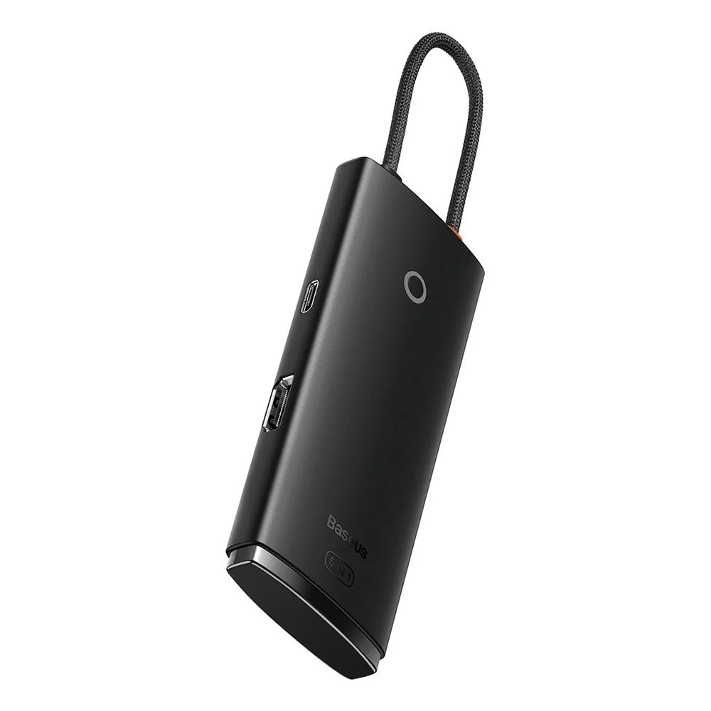 Baseus Lite Series 5-Port Type-C HUB Docking Station (Type-C to HDMI+USB3.0*3+PD) Black