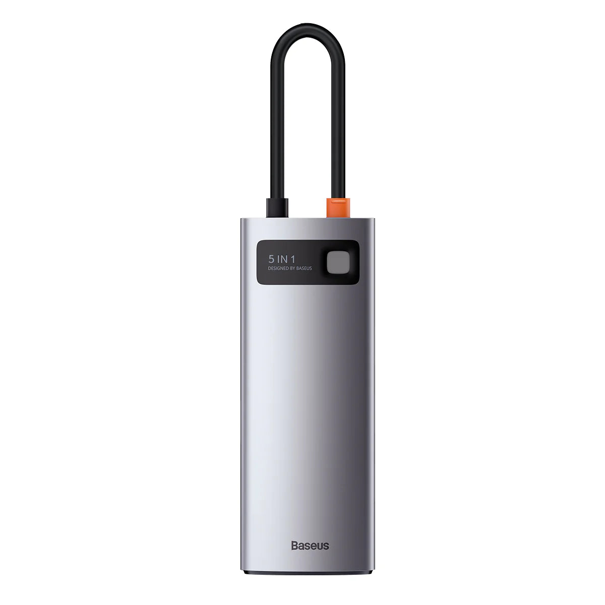 Baseus Metal Gleam Series 5-in-1 Multifunctional Type-C HUB Docking Station Gray 30Hz Version（Type-C to HDMI*1+USB3.0*3+PD*1)