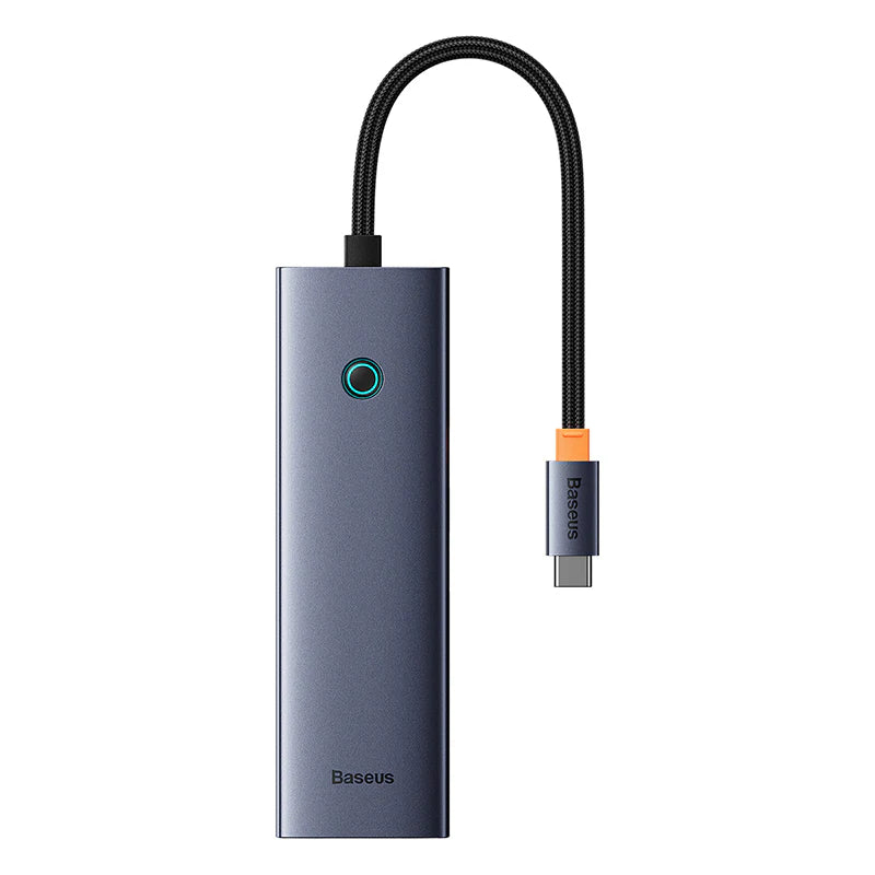 Baseus UltraJoy Series 6-Port HUB AIR Space Grey（Type-C to HDMI4K@60Hz*1+USB3.0*2+USB2.0*1+Type-C3.0*1+PD*1）