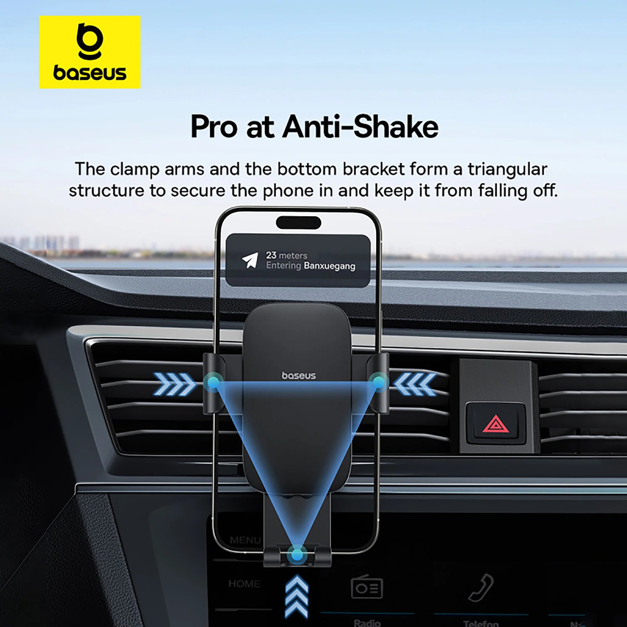 Baseus Metal Age 3 Gravity Car Mount (Air Vent Version)