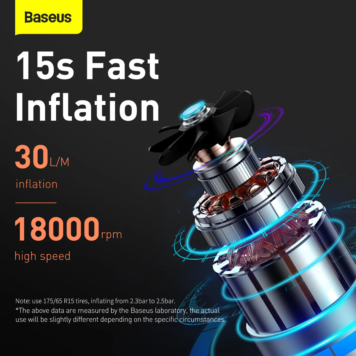 Baseus Super Mini Inflator Pump Black