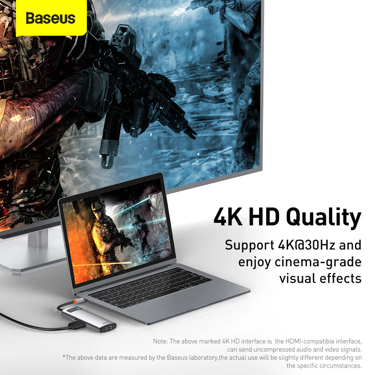 Baseus Metal Gleam Series 6-in-1 Multifunctional Type-C HUB Docking Station（Type-C to HDMI*1+USB3.0*3+PD*1+VGA*1）