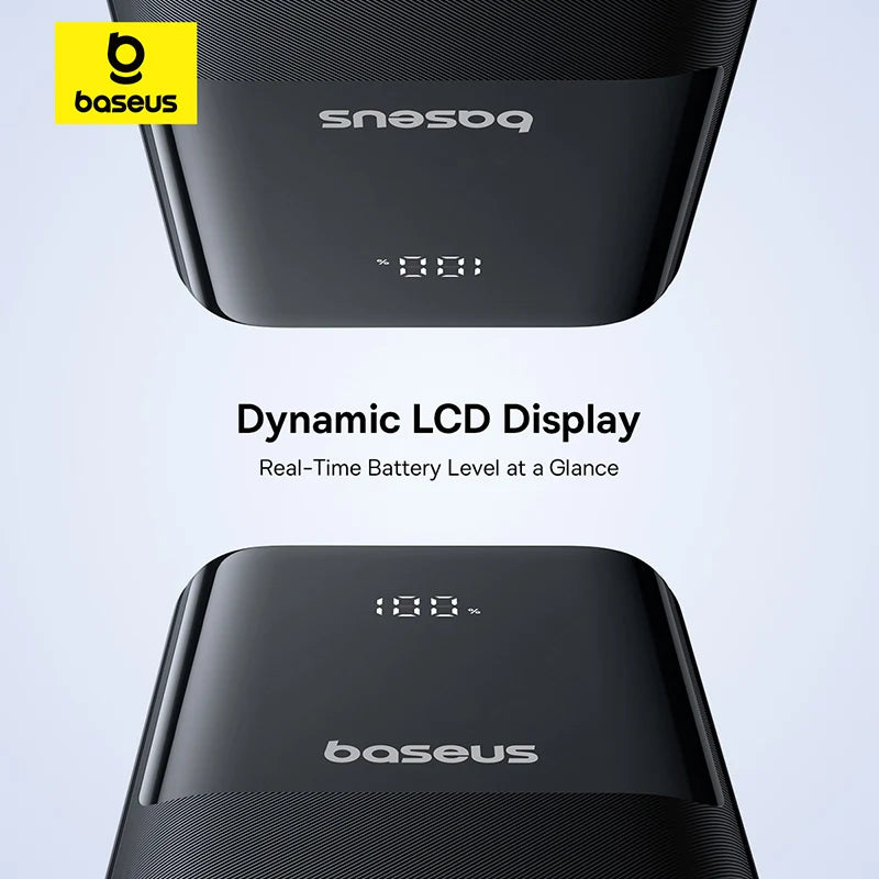 Baseus  Dual Cable Powerbank with Digital Display 20000mAh 22.5W