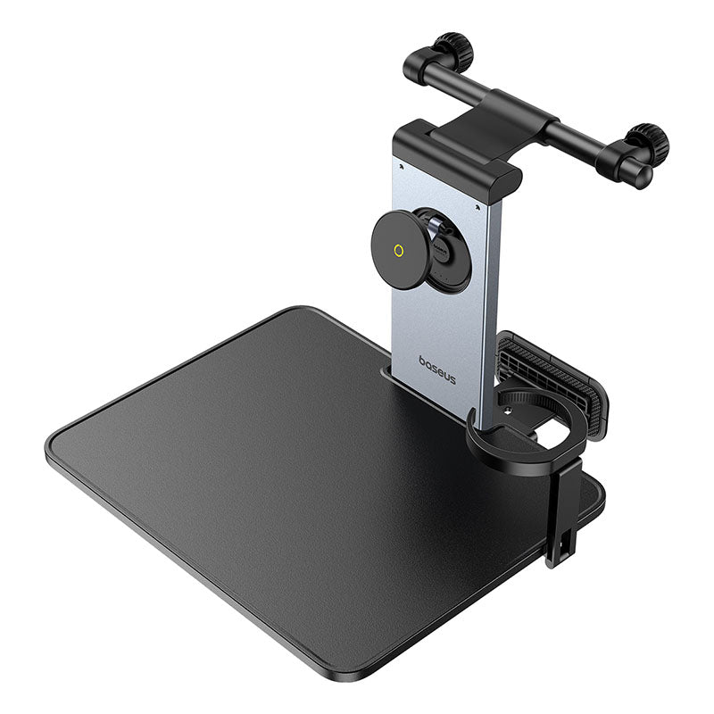 Baseus MagPro Series Versatile Car Mount for Backseat Headrest - Foldable Laptop Desk, 360° Rotatable Phone Holder, Adjustable, Easy Install