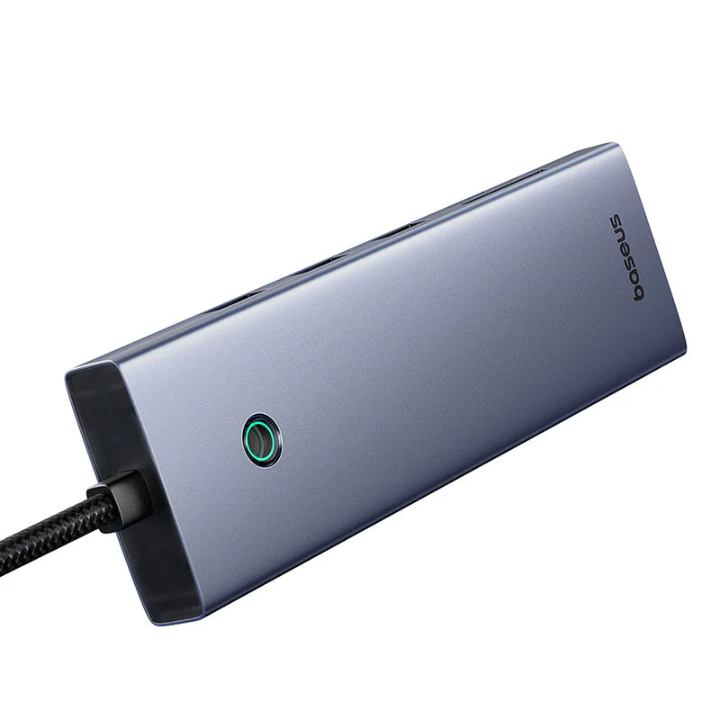 Baseus UltraJoy Series 10-Port HUB Docking Station Space Grey（Type-C to HDMI4K@60Hz*1+VGA*1+USB 3.0*3+PD*1+RJ45*1+SD/TF*1+3.5mm*1