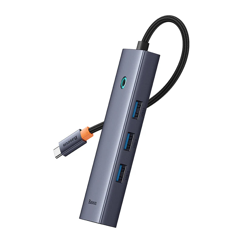 Baseus UltraJoy Series 6-Port HUB AIR Space Grey（Type-C to HDMI4K@60Hz*1+USB3.0*2+USB2.0*1+Type-C3.0*1+PD*1）