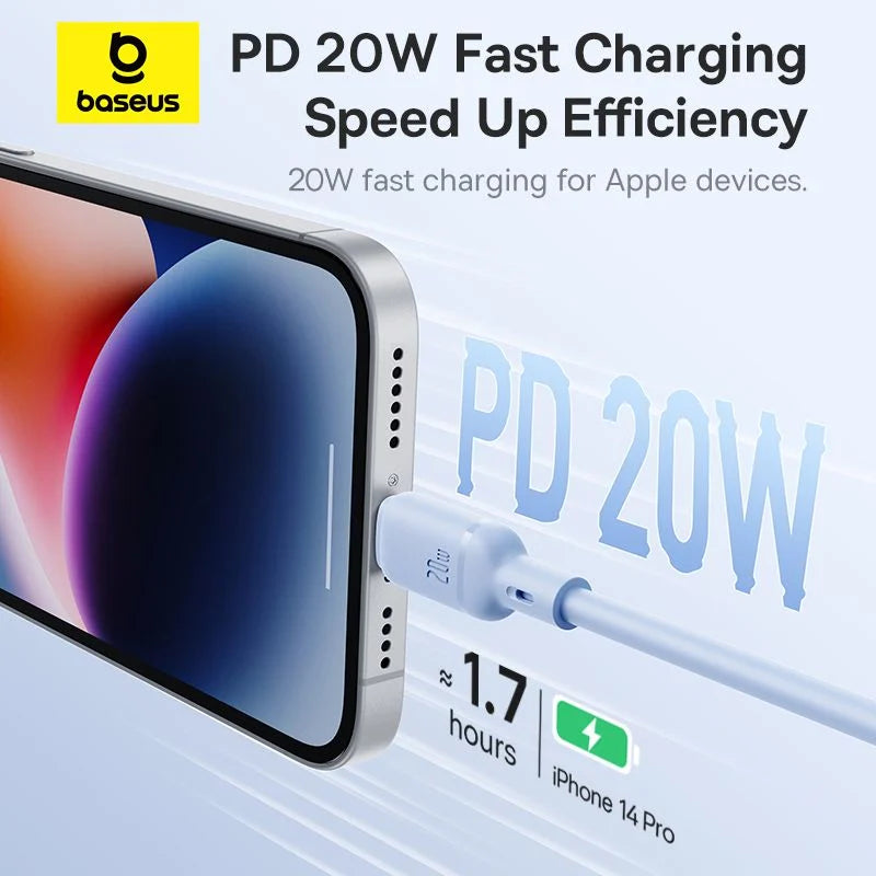 Baseus Silky Series Fast Charging  Data Cable Type-C to iP 20W