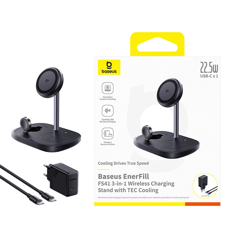 Baseus EnerFill FS41 3-in-1 Wireless Charging Stand
