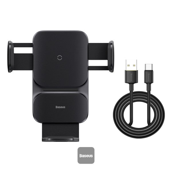 Baseus Wisdom Auto Allignment Car Mount Wireless Charger 15W (Air Vent Type)