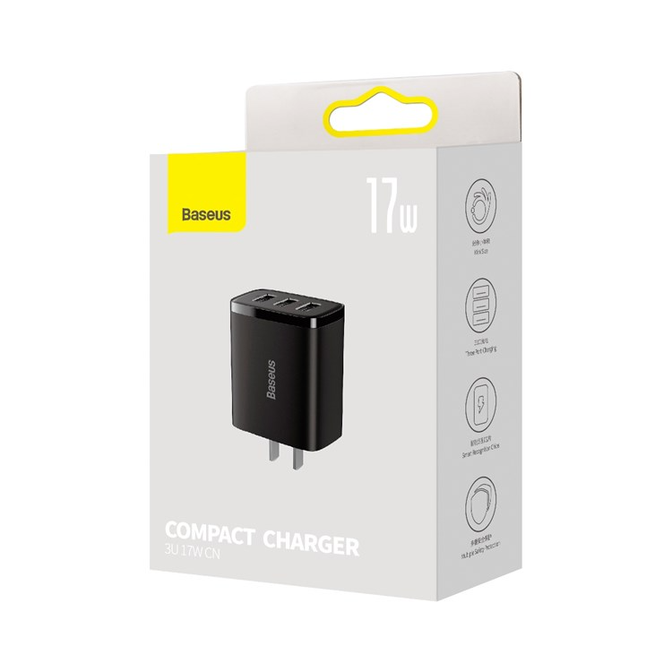 Baseus Compact Charger 3U 17W CN