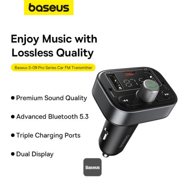 Baseus S-09 Pro Series Car FM Transmitter