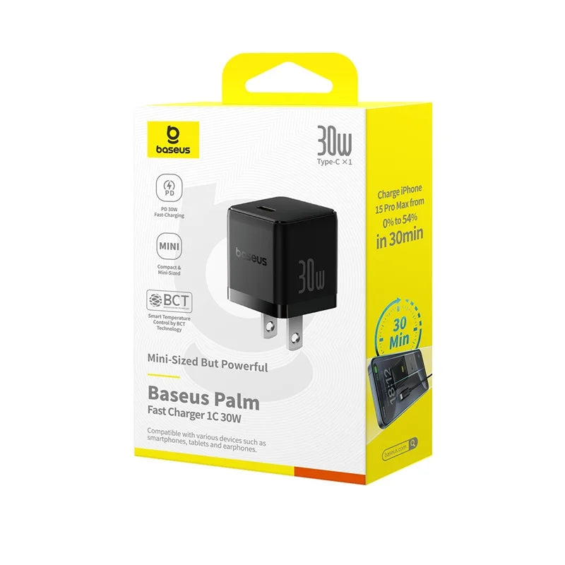 Baseus Palm Series Fast Charger 1C 30W US