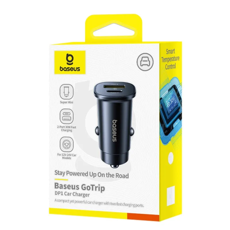 Baseus GoTrip Car Charger C+U 30W