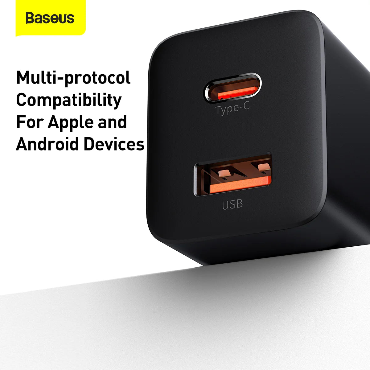 Baseus Super Si Pro Quick Charger Type C + USB 30W CN