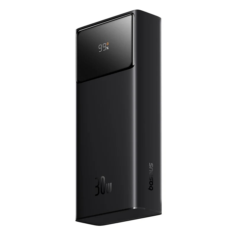 Baseus Star-Lord Digital Display Fast Charging Power Bank 30000mAh 30W (With Simple Series Charging Cable USB to Type-C 3A 0.3m Black）
