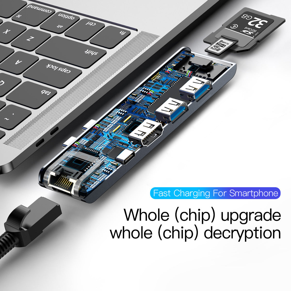 Baseus thunderbolt C+Pro Seven-in-one smart HUB docking station