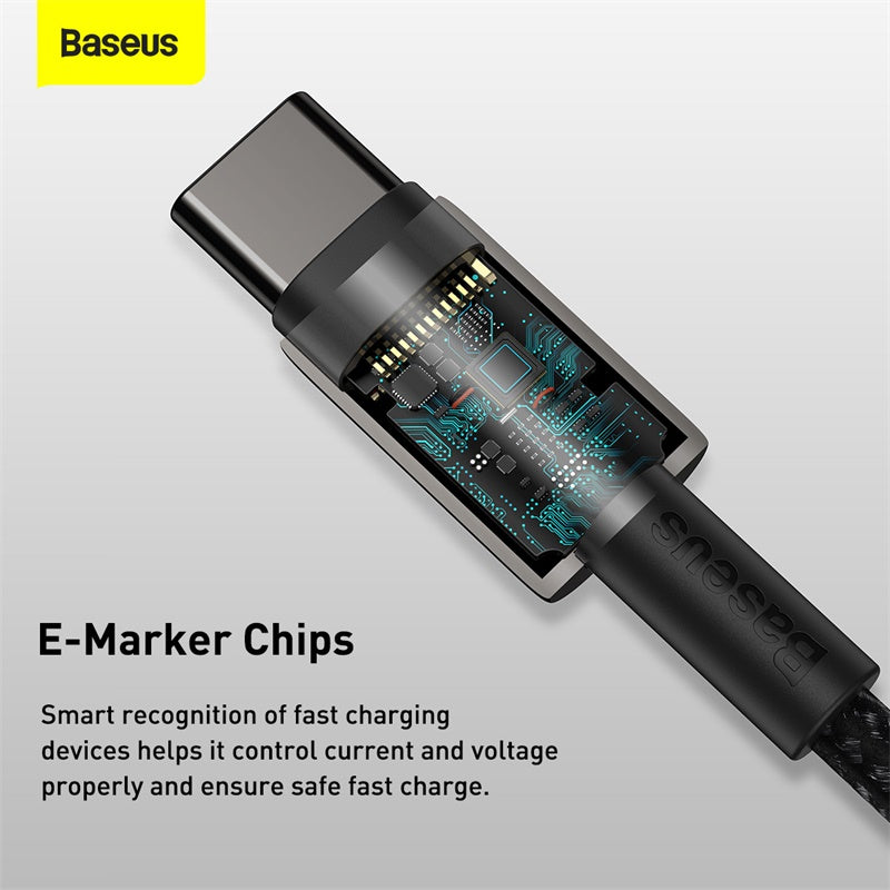 Baseus Tungsten Gold Fast Charging Data Cable Type-C to Type-C 100W