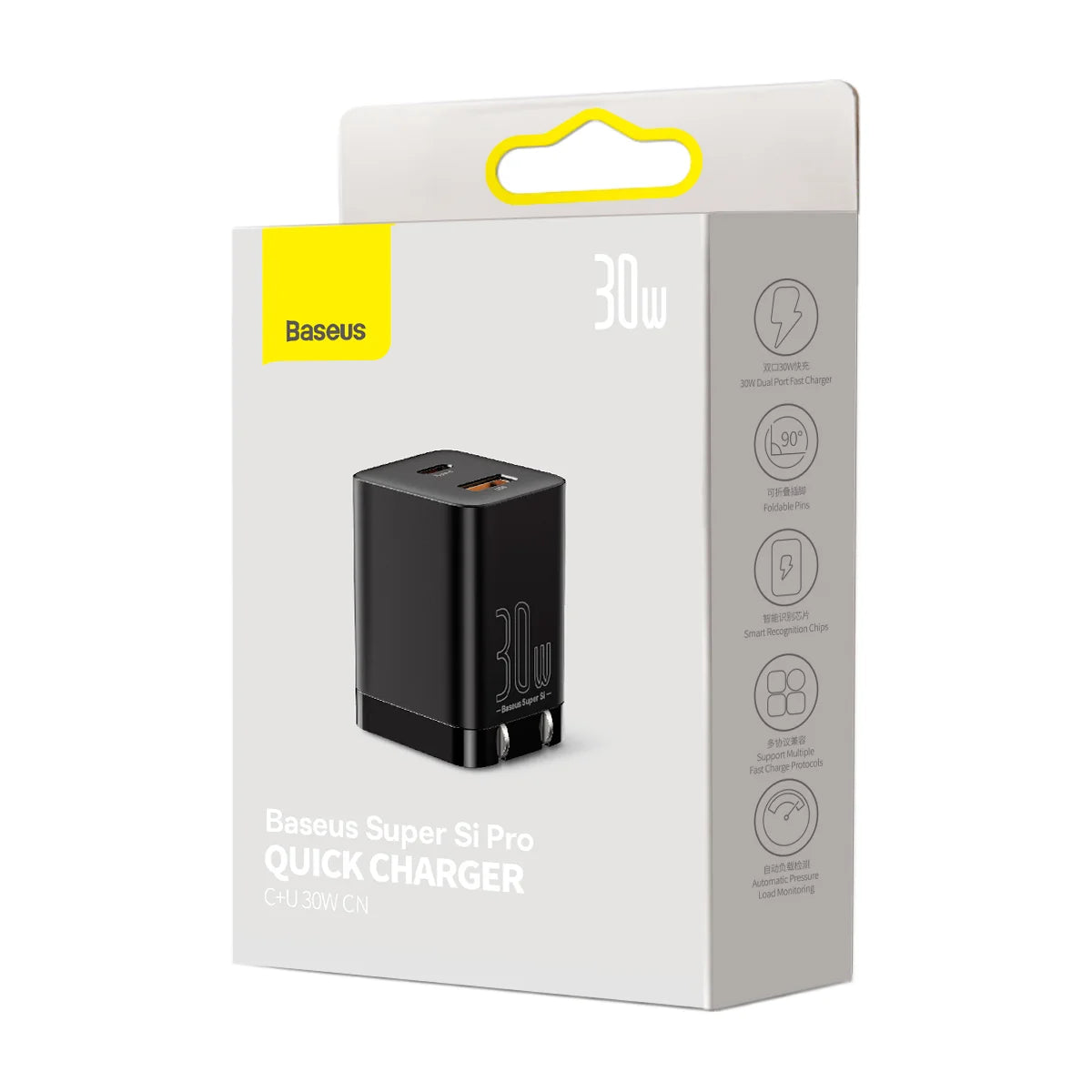 Baseus Super Si Pro Quick Charger Type C + USB 30W CN