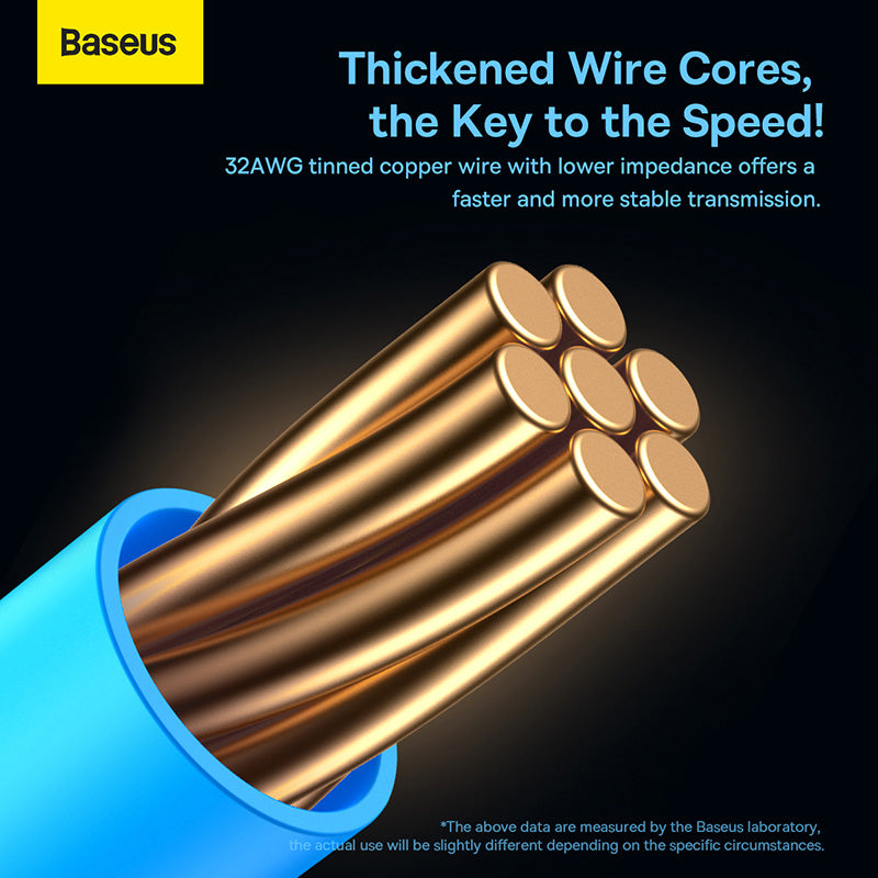 Baseus High Speed Six types of RJ45 Gigabit network cable (flat cable) Black