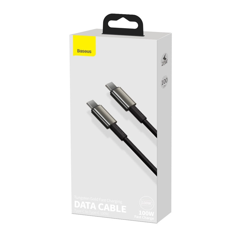 Baseus Tungsten Gold Fast Charging Data Cable Type-C to Type-C 100W