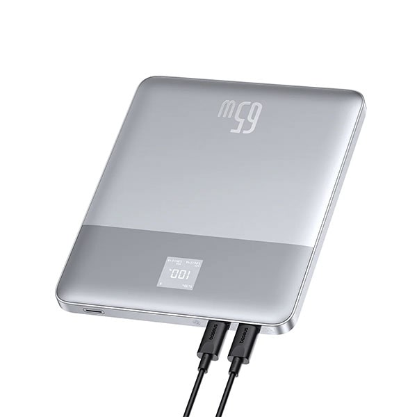 Baseus Blade2 Fast-Charging Power Bank with Digital Display Intelligent Edition 12000mAh 65W  (with Baseus Mini White Series Fast-Charging Cable Type-C to Type-C 100W (20V/5A) 50cm)