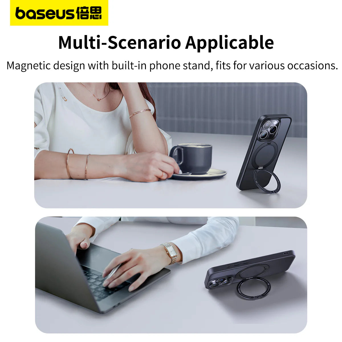 Baseus CyberLoop Series Magnetic Phone Case for iP 15 Pro Max