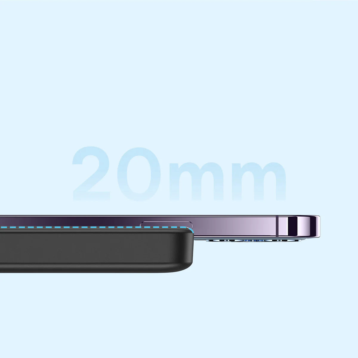 Baseus Magnetic Mini Wireless Fast Charge Power Bank 10000mAh 20W (With Baseus Simple Type-C to Type-C（20V/3A）30cm black)