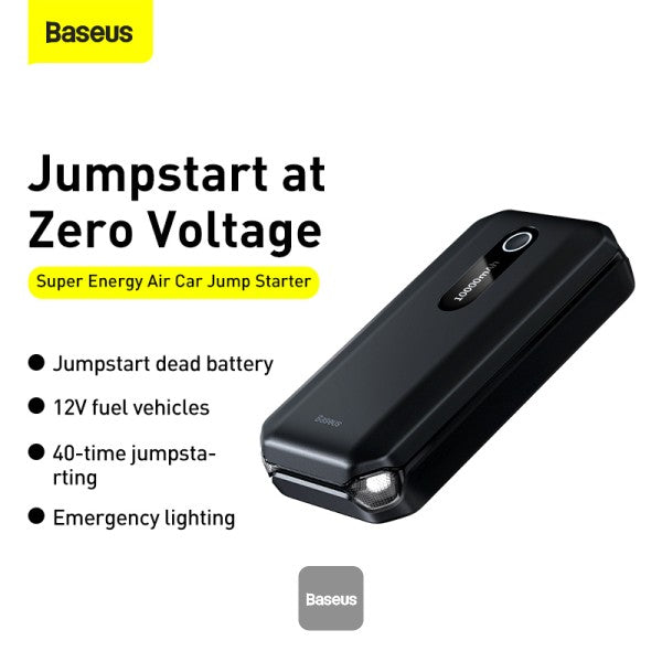 Baseus Super Energy Air Series Car Jump Starter (10000mAh, 1000A Peak Current)