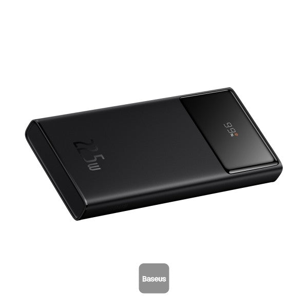 Baseus Star-Lord Digital Display Fast Charge Power Bank 10000mAh 22.5W Black（With Simple Series Charging Cable USB to Type-C 3A 0.3m Black）