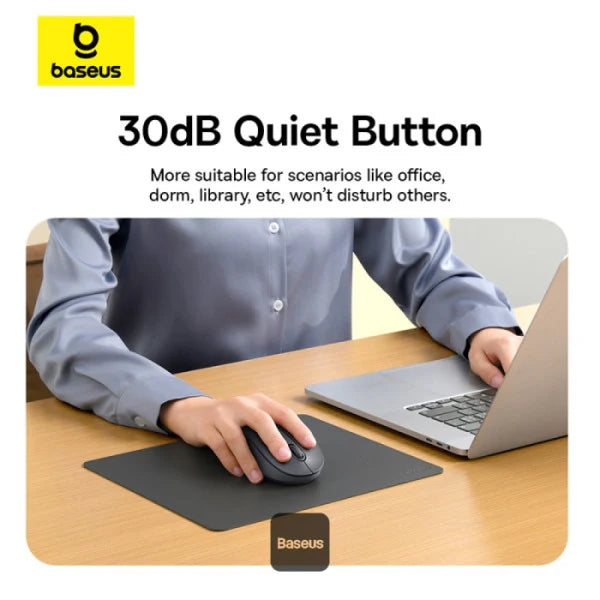 Baseus F02 Ergonomic Wireless Mouse (Bluetooth+USB Version)