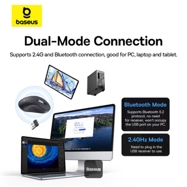 Baseus F02 Ergonomic Wireless Mouse