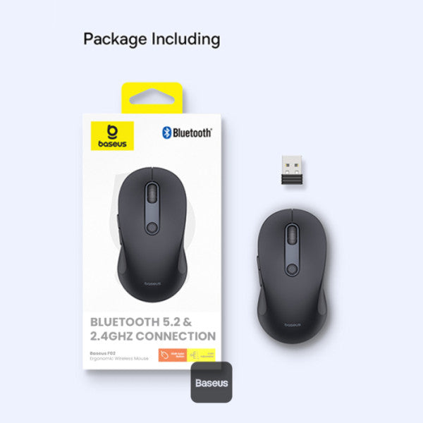 Baseus F02 Ergonomic Wireless Mouse