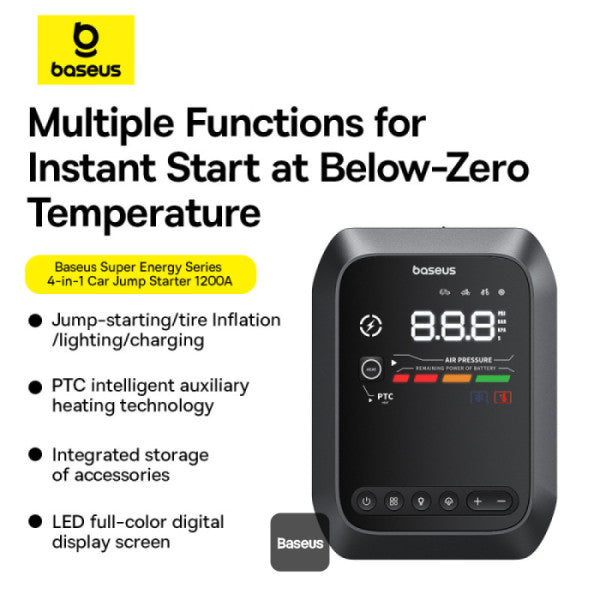 Baseus Super Energy Series 4-in-1 Car Jump Starter 1200A