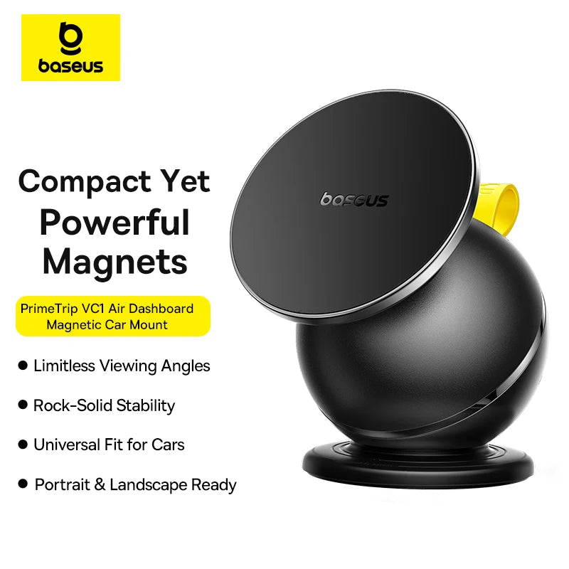 Baseus PrimeTrip VC1 Air Dashboard Magnetic Car Mount Phone Holder with Extendable Suction Cup