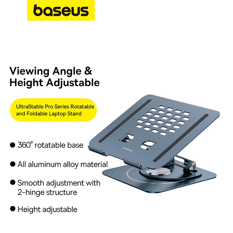 Baseus UltraStable Pro Series Rotatable and Foldable Laptop Stand (Three-Fold Version)