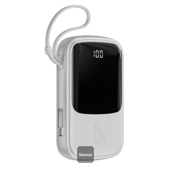 Baseus Qpow Digital Display 3A 15W 10000mAh Power Bank with Type-C Cable