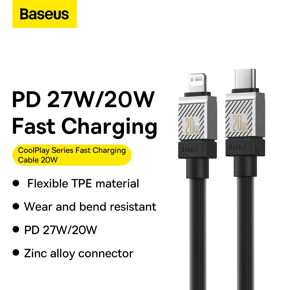 Baseus CoolPlay Series Fast Charging Cable Type-C to iP 20W