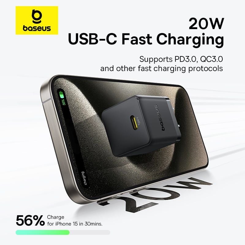 Baseus Palm Series Fast Charger 1C 20W US