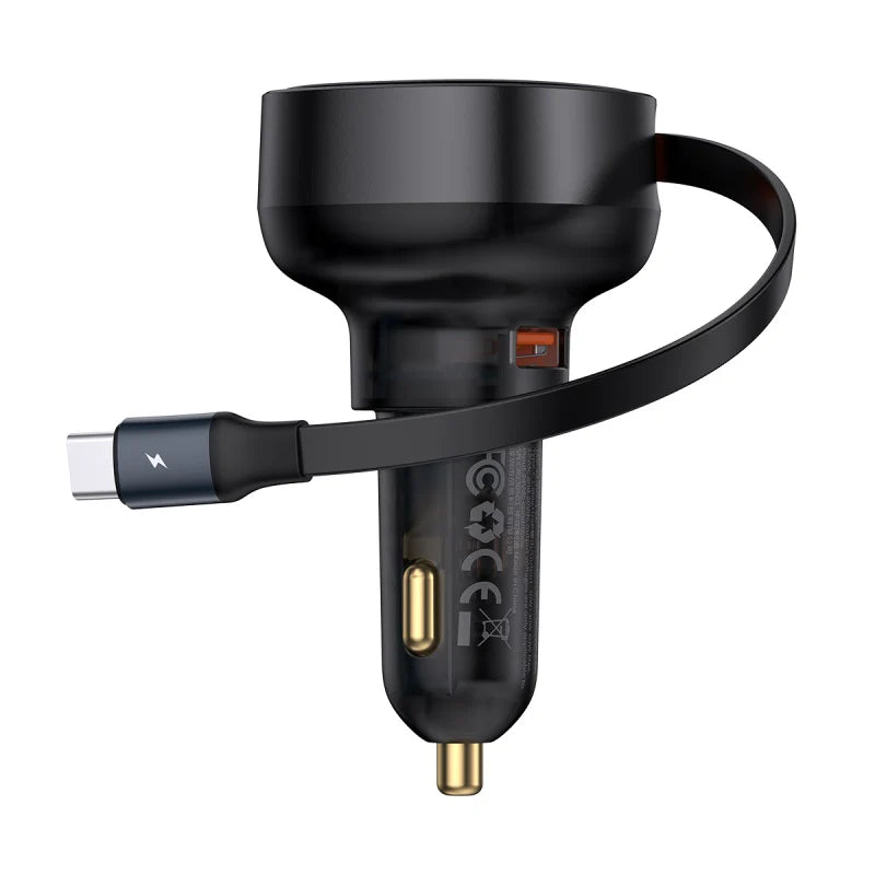 Baseus Enjoyment Pro Retractable USB-C Car Charger 60W