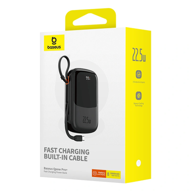 Baseus Qpow Pro+ Digital Display Fast Charge Power Bank 20000mAh 22.5W Type-C Edition