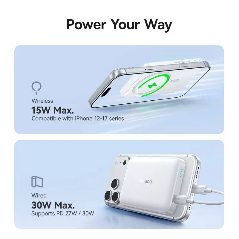 Baseus EnerFill FM11 Magnetic Power Bank 10000mAh 30W