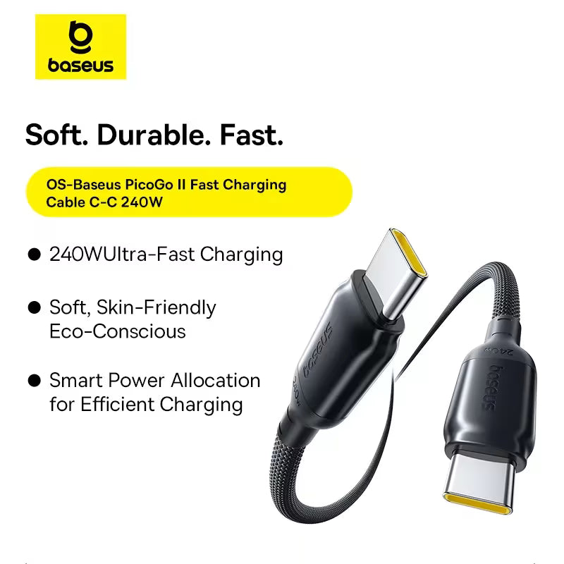 Baseus PicoGo Fast Charging Data Cable USB-C to USB-C 240W