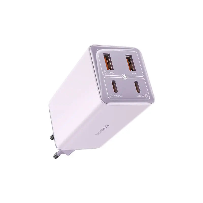 Baseus GaN6 Pro Fast Charger 2C+2U 100W US (With:Mini White Cable Type-C to Type-C100W(20V/5A) 1m