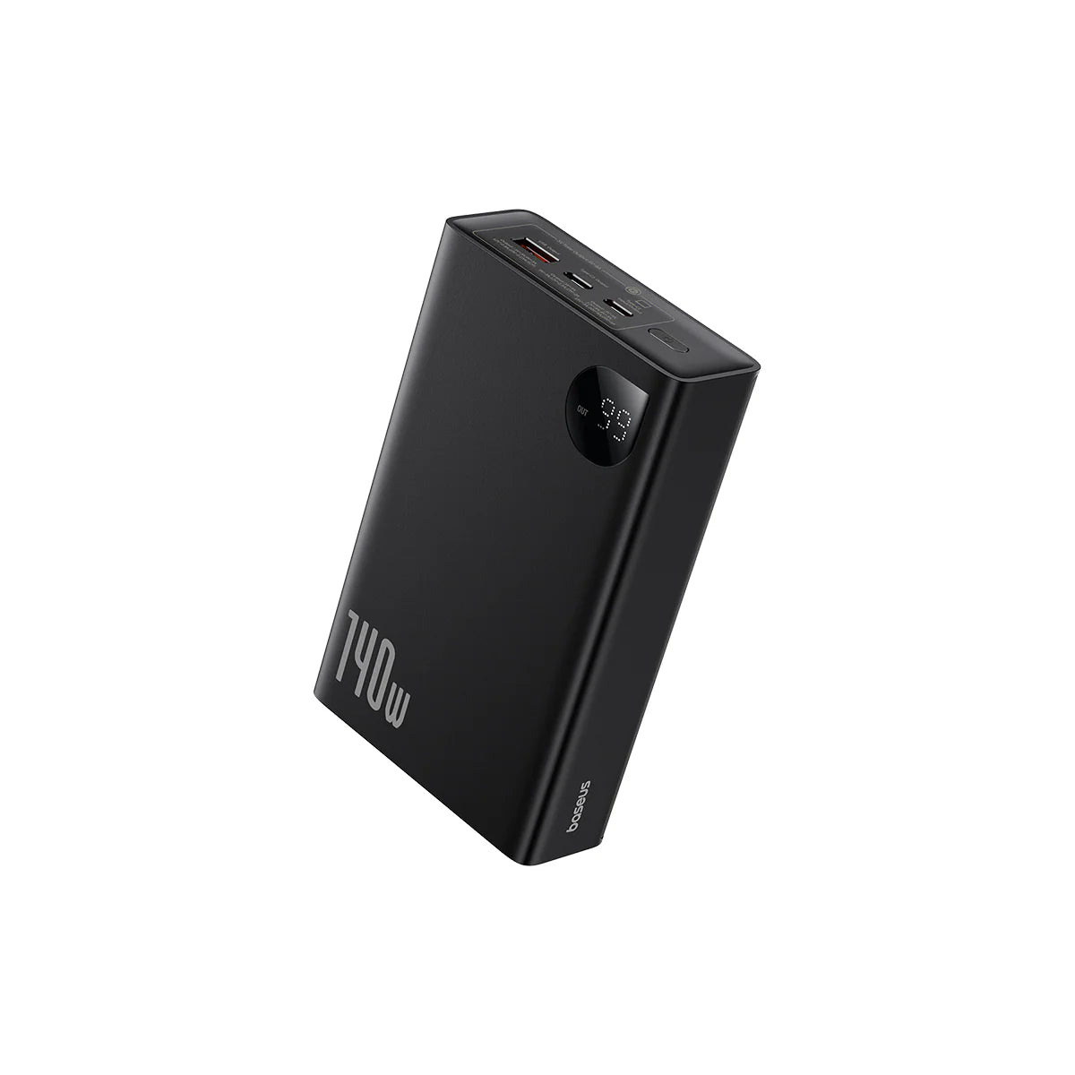 Baseus Adaman  Digital Display Fast Charge Power Bank 24000mAh 140W（With Superior Series Fast Charging Data Cable Type-C to Type-C 240W (48V/5A) 1m Black）